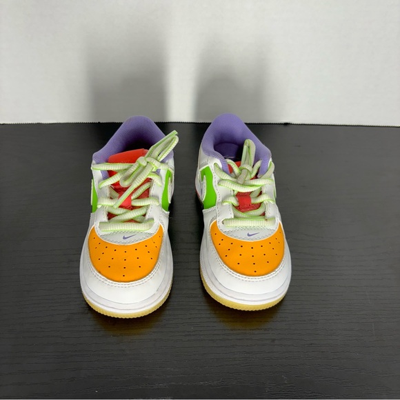 Nike Force 1 LV8 Toddler Kids Shoes Sz 7c White Space Purple - Picture 2 of 10